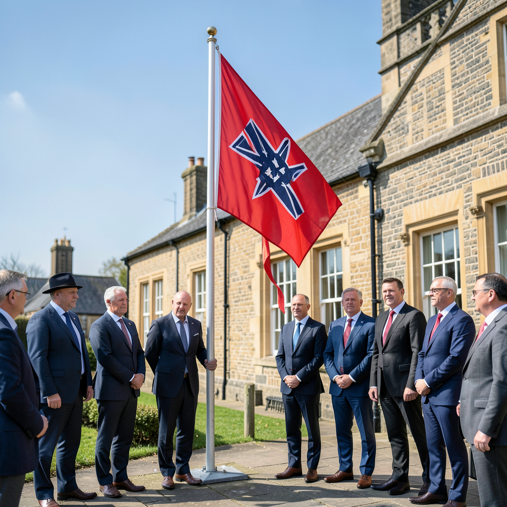 Witney raises Red Ensign for Merchant Navy Day